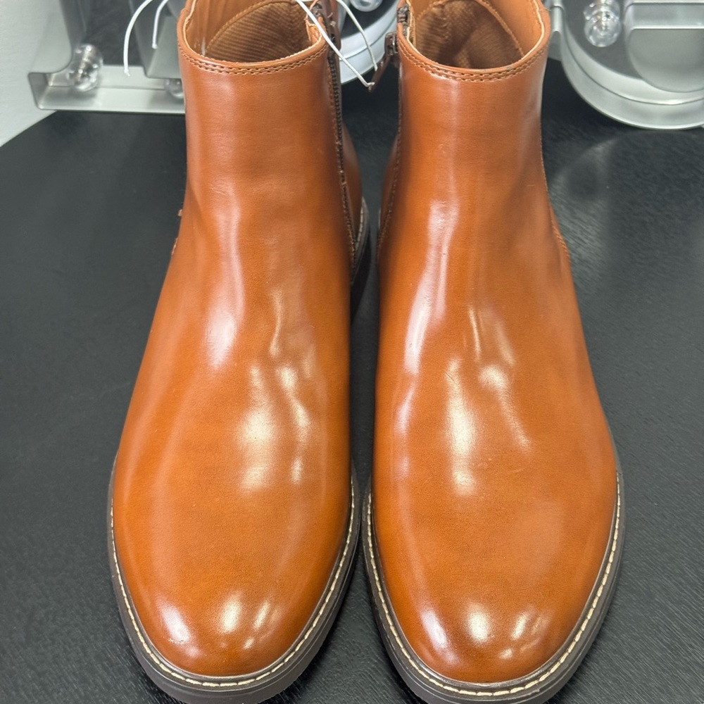 Men's Tan Leather Boots